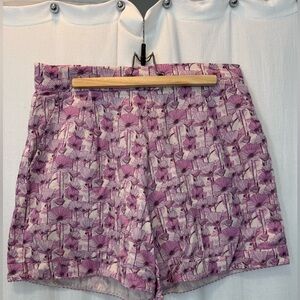 Kate Quinn Purple Poppies Women’s Shorts